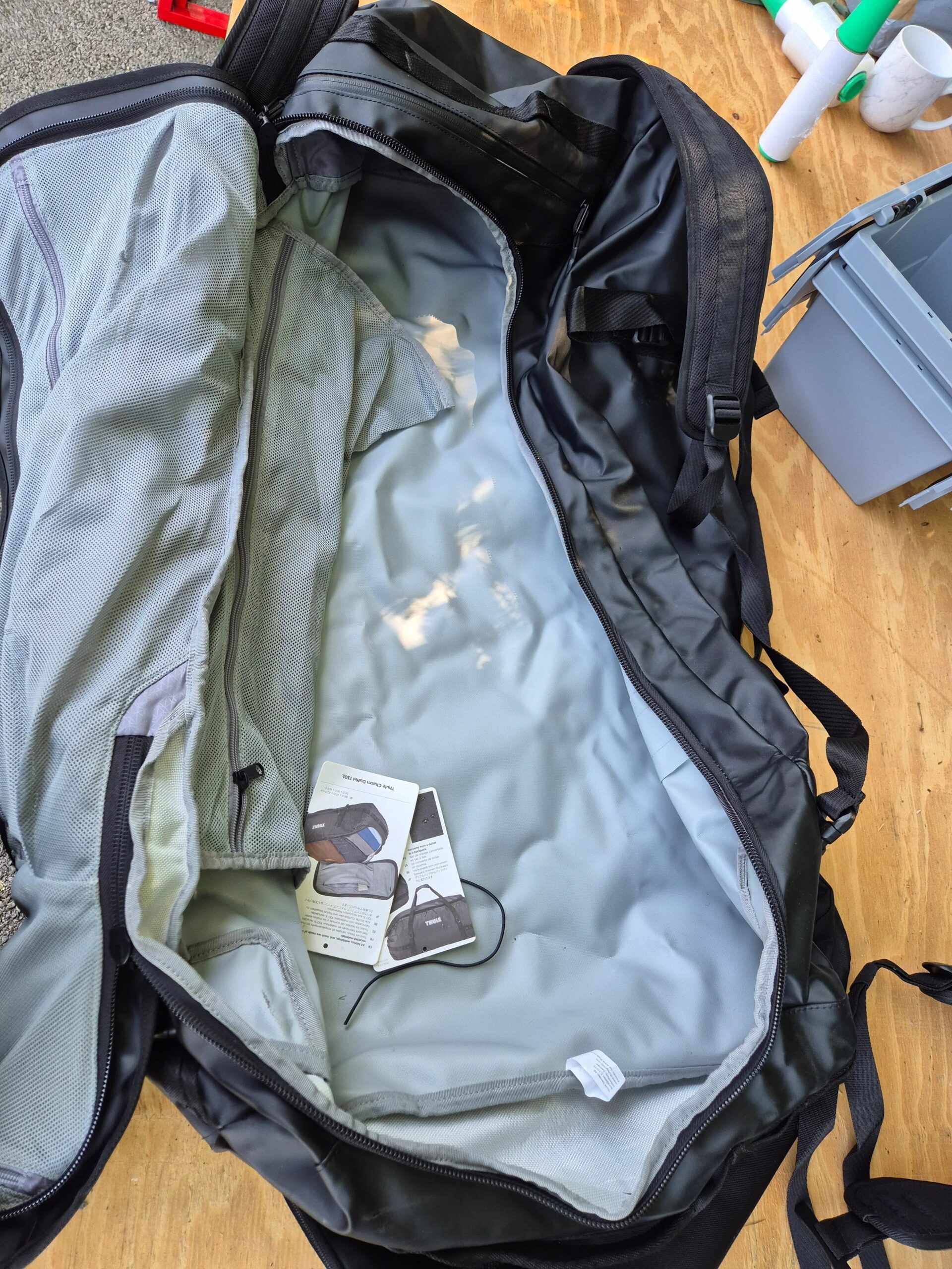 Thule Chasm 130L Duffel Bag Black Used - Image 2
