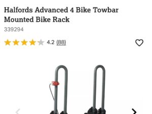 Halfords 4 Bike Towball carrier